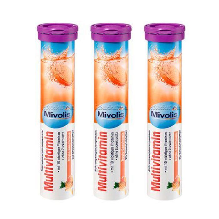 Mivolis multivitamines dm pack de 3 tubes, 20 comprimés