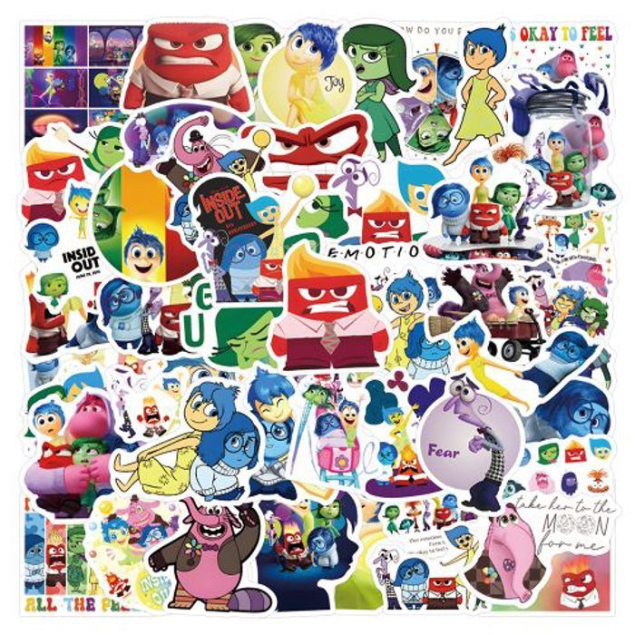 Stickers 50Pcs Disney Movie Inside Out Stickers for Kids