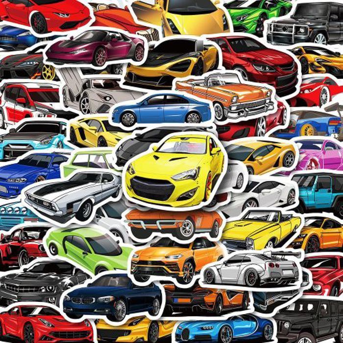 Stickers 50Pcs Waterproof JDM Racing Car Stickers