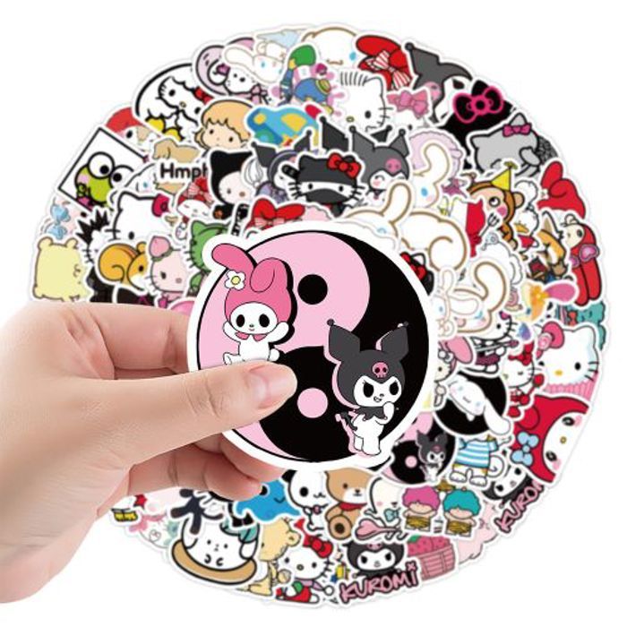 Stickers 50Pcs Mixed Sanrio Anime Stickers for Kids