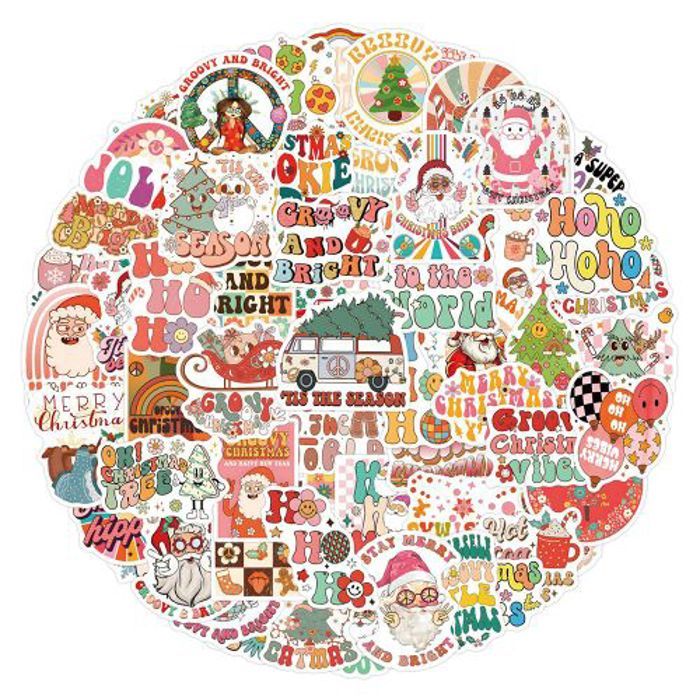 Stickers 50Pcs Christmas Decoration Stickers for Girls