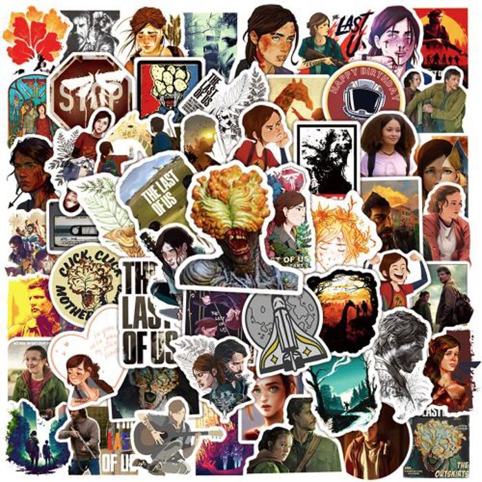 Stickers 50Pcs Game The Last of Us Stickers for Motorcycle Skateboard Car Laptop