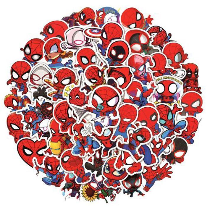 Stickers 50Pcs Marvel Cartoon Stickers for Kids