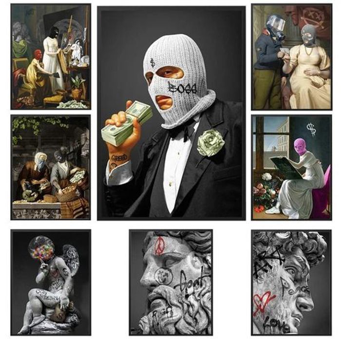 Decoration 8 Poster Classic Vintage Graffiti Aesthetic