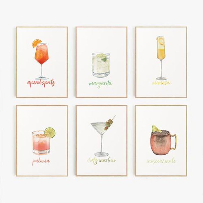 Poster Décoration - OUTFITS AND MORE - Cocktail Mojito - Vintage - 21x15cm - Waterproof