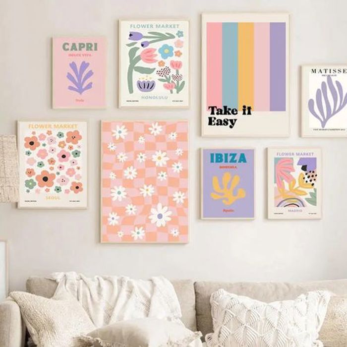 Poster Décoration - OUTFITS AND MORE - Matisse - Abstrait - Multicolore - 21x15cm