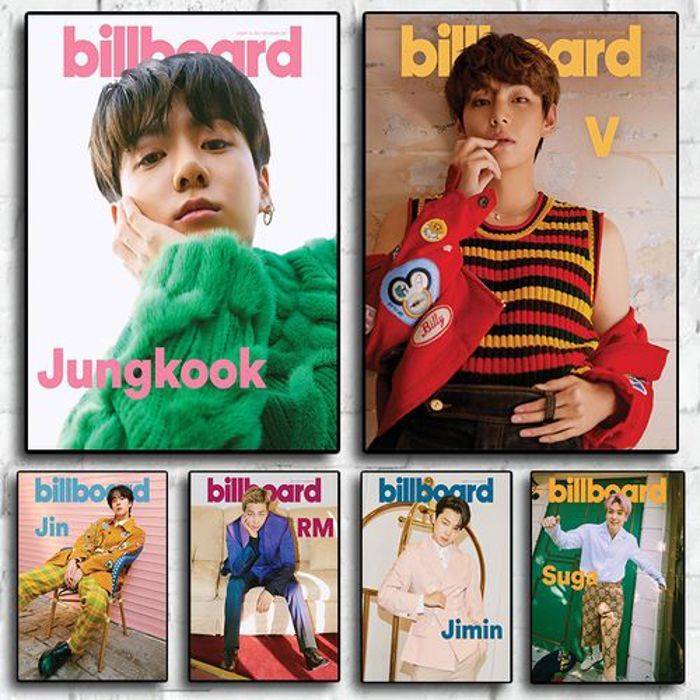 Decoration 6 Poster Kpop Idol Boy Group Singer Magazine Cover Printed