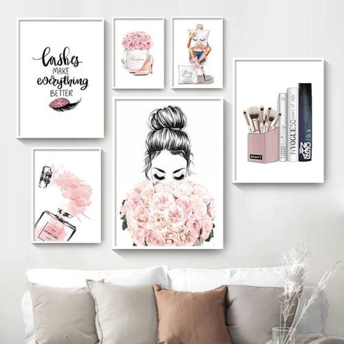 Decoration 6 Poster Nordic Pink