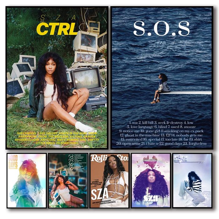 Decoration 7 Poster American Singer Star SZA s Pop Music Album Cover Pictures For Room