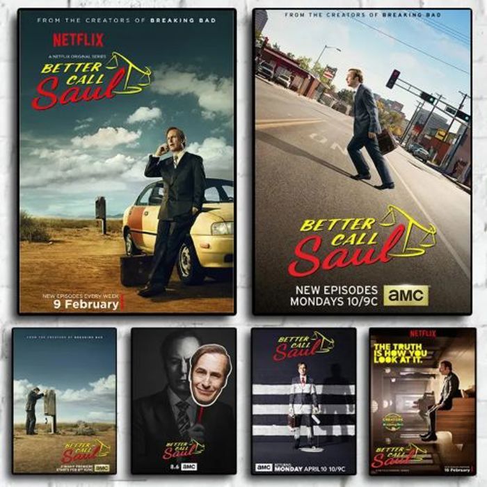 Poster Décoration Murale - OUTFITS AND MORE - Better Call Saul - 21x15cm - Waterproof - Multicolore