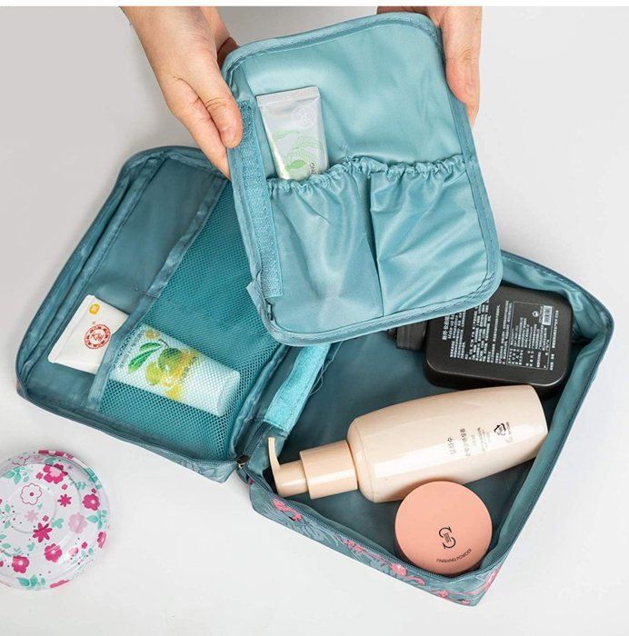 Trousse de maquillage de voyage pour femme (conception et couleur aléatoires