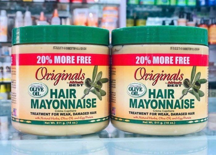 mayonnaise pour cheveux d'origine d'Afrique