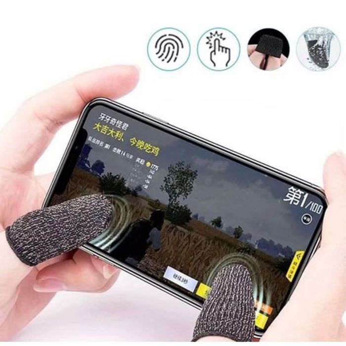Contrôleur Pubg 2Pcs Contrôleur de Jeu Mobile Respirant Manchon de Doigt Tactile