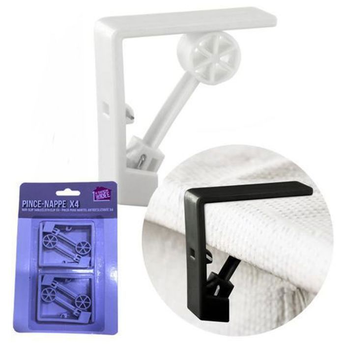 Je Cherche Une Idee Pack 4 Pinces a Nappe Antidérapante