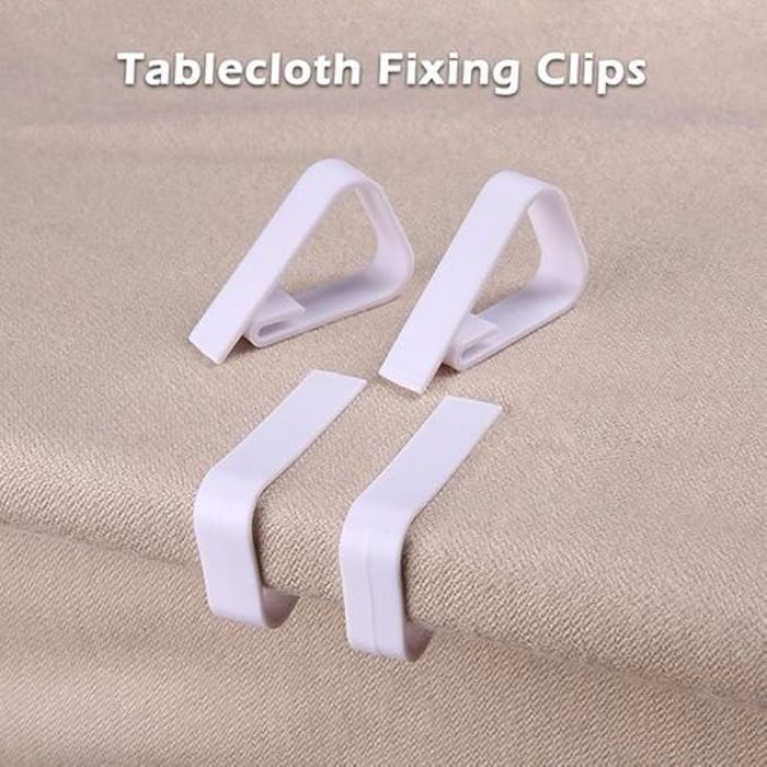 Lot de 4 à Pince Nappe réglables en plastique pour Tout utilisation