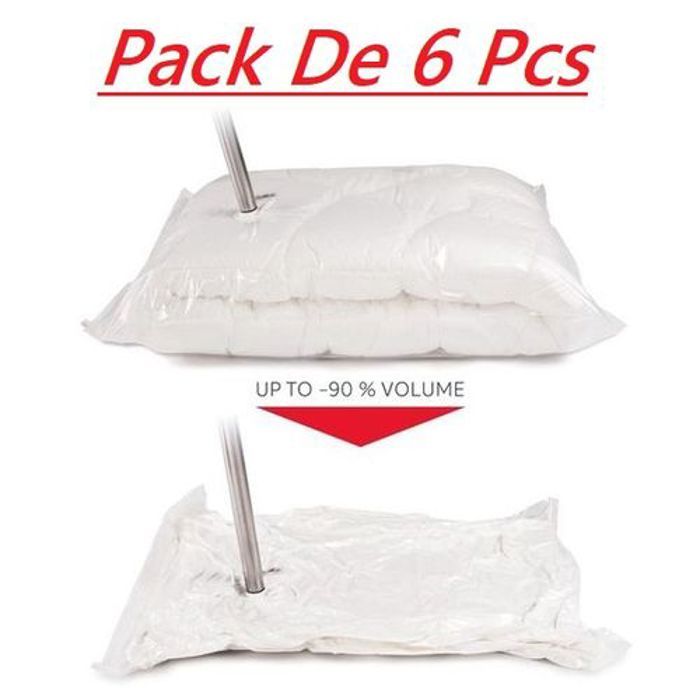 Lot De 6Pcs Sac Sous Vide économiser de L'espace 120 X 90 Cm