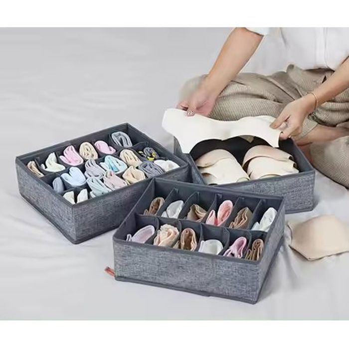 Pack De 3Pcs Organisateur de Tiroirs Pour Sous-Vêtements
