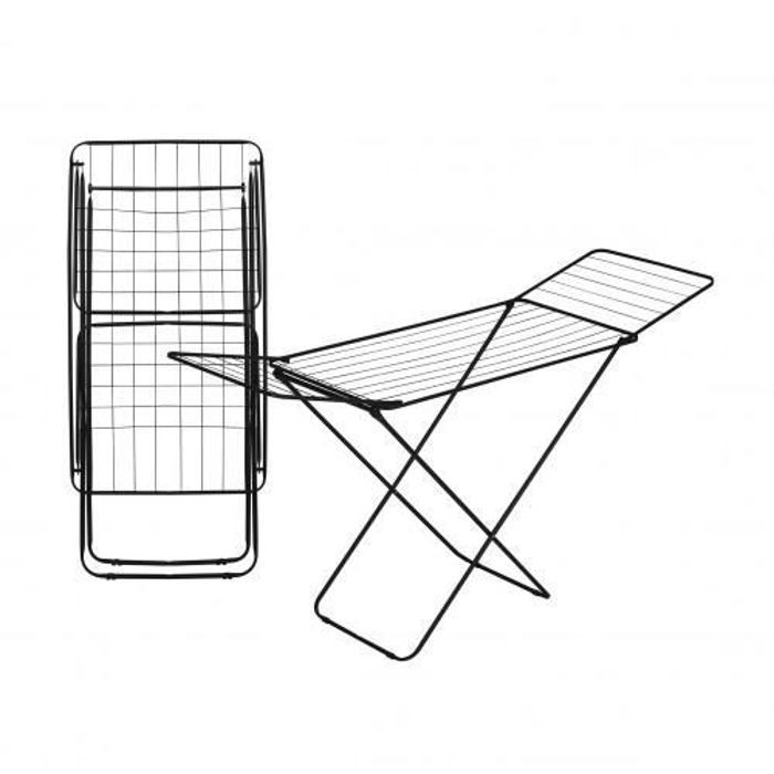 Sèche à Linge avec Ailes Surface de 18 m Système Wing Lock Vêtements pliables