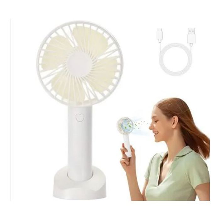 Ventilateur Portable à Batterie Rechargeable Refroidissement Avec 3 Modes
