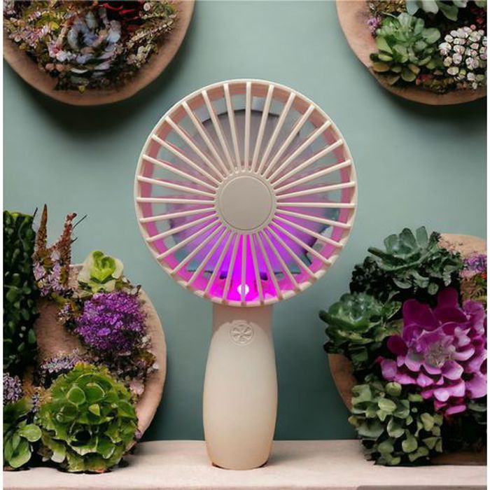 Ventilateur à Main Portable USB Avec Led 18,50x9cm