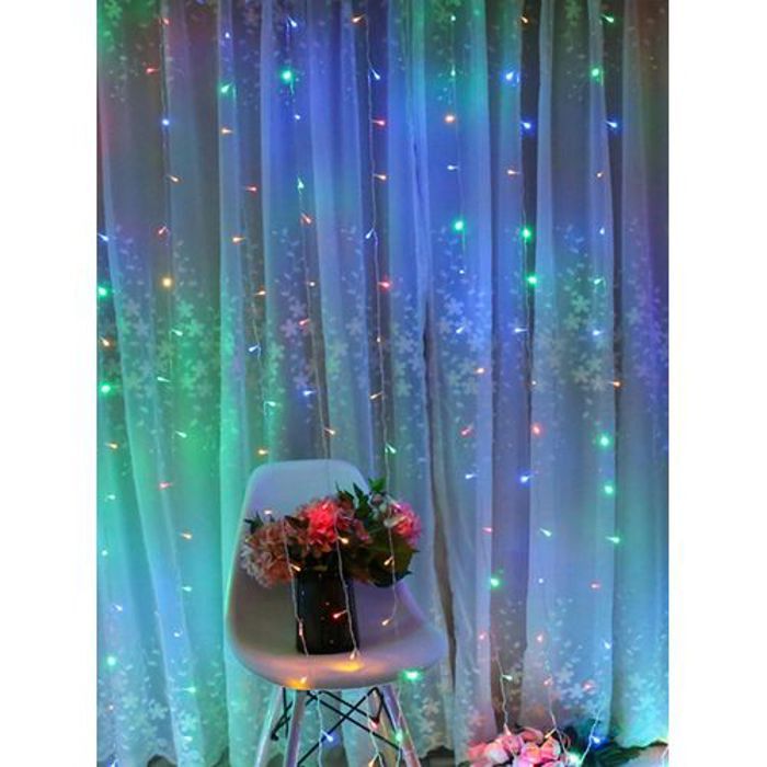 Guirlande lumineuse décorative avec 50 ampoules Pour rideaux