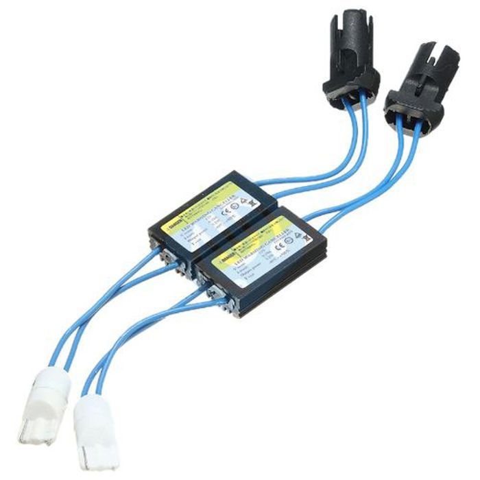 Pack 2 Décodeurs  Annulateur D'avertissement Résistance de charge sans erreur 12V 501 T10 W5W