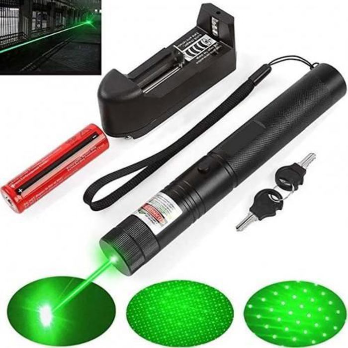 Pointeur Laser Vert Rechargeable batterie + chargeur 10000m