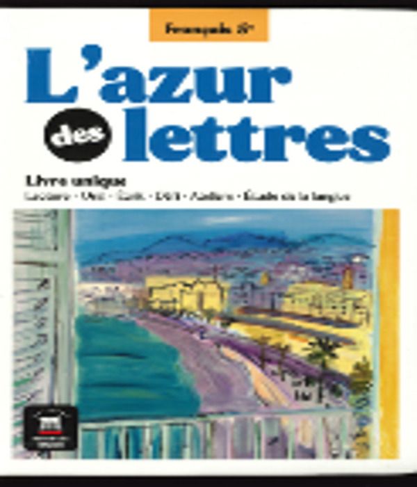 L'azur des lettres (pack manuel + cahier d'exercices)