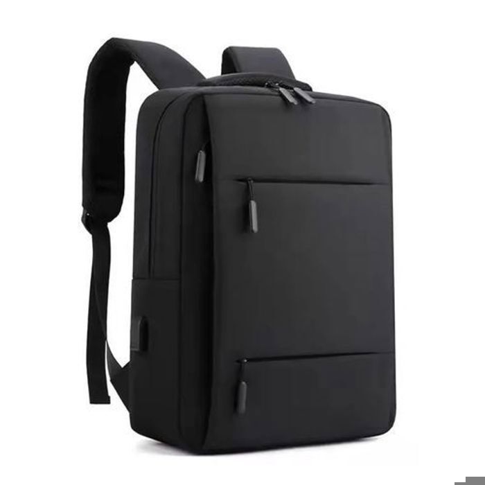 Sac à dospour PC, sac scolaire + port USB Noir
