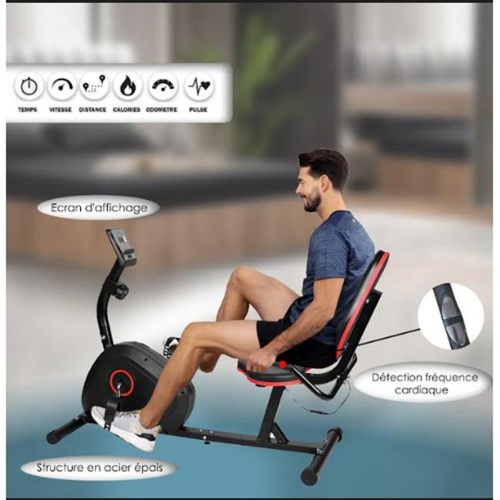 Wellcare Vélo allongé avec dosseret