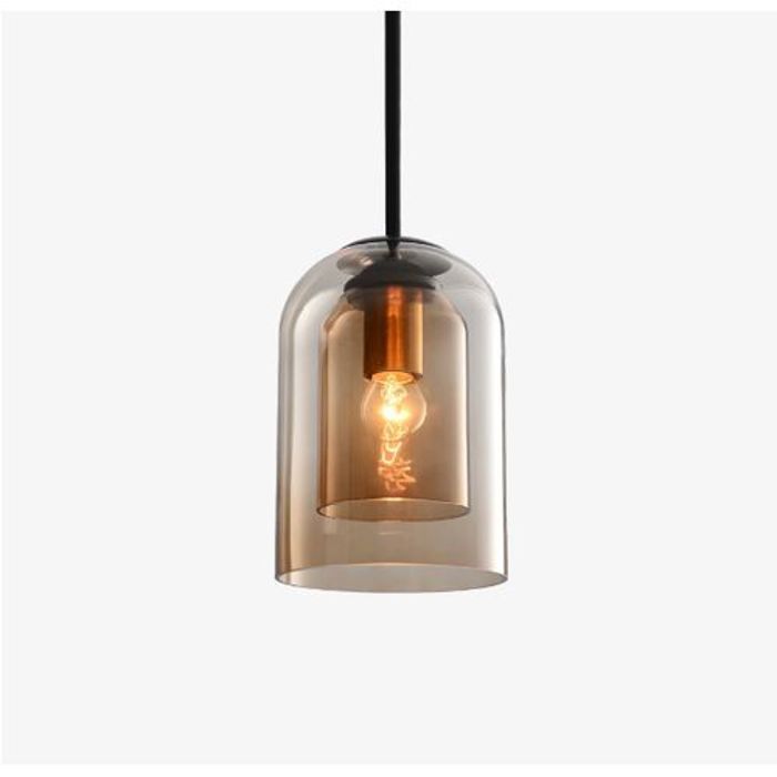 Suspension lampe en verre Miel -E27-