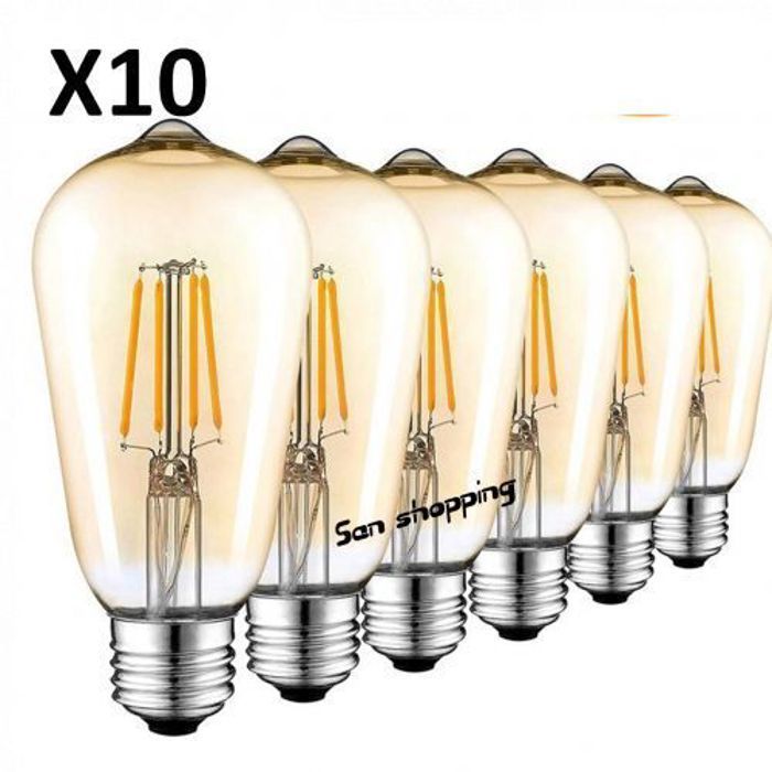 Ampoule LED Edison E27 4W Pour La Maison Gloeilamp Industriel Décoratif 10 Pcs