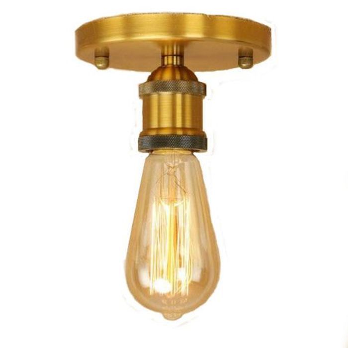 Spot Plafonnier vintage -E27- + Ampoule Edison LED