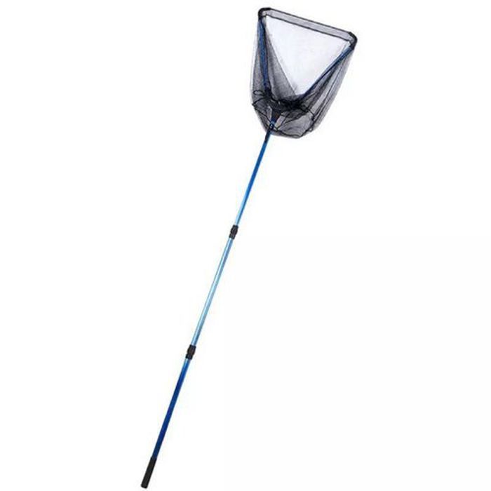 Épuisette de pêche télescopique - GENERIC - 1.90 m - Aluminium - Filet en nylon - Antidérapante