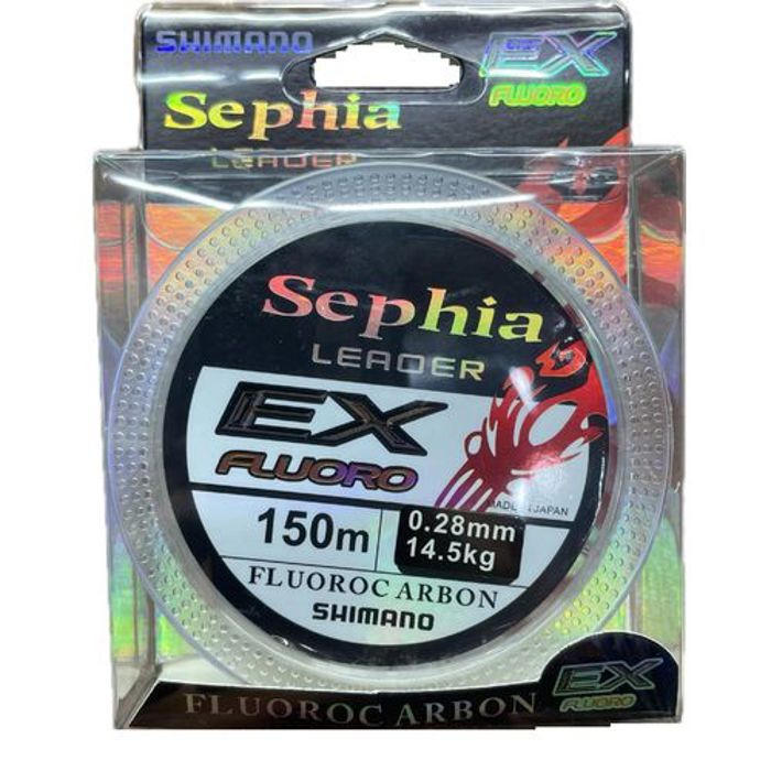 Fil de peche sephia leader fluorocarbon 150m   0.28mm / 14.5kg