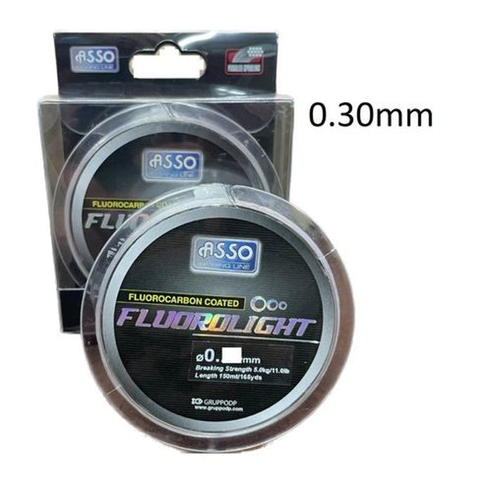 Asso fill de peche ASSO fluorolight fluorocarbon coated 150mt 0.30mm 7.6kg