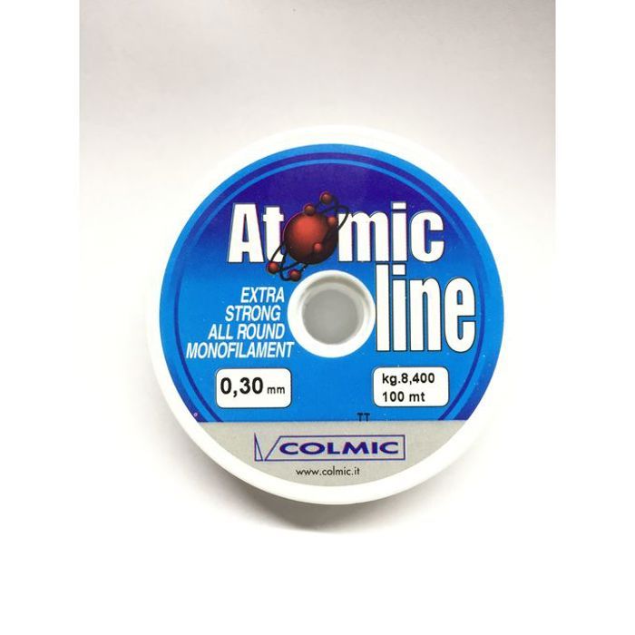 Fil de pêche - COLMIC - Atomic - 100M - 0.30mm - Monofilament transparent