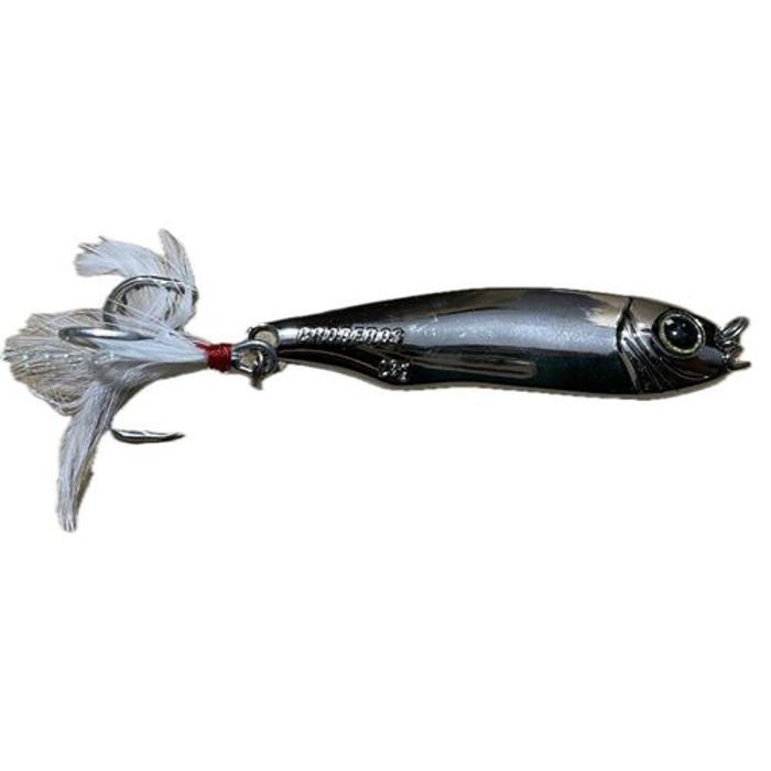 Leurre de pêche - PROBEROS - Métallique rigide 28g - 75mm - Yeux 3D - Pêche en eau douce