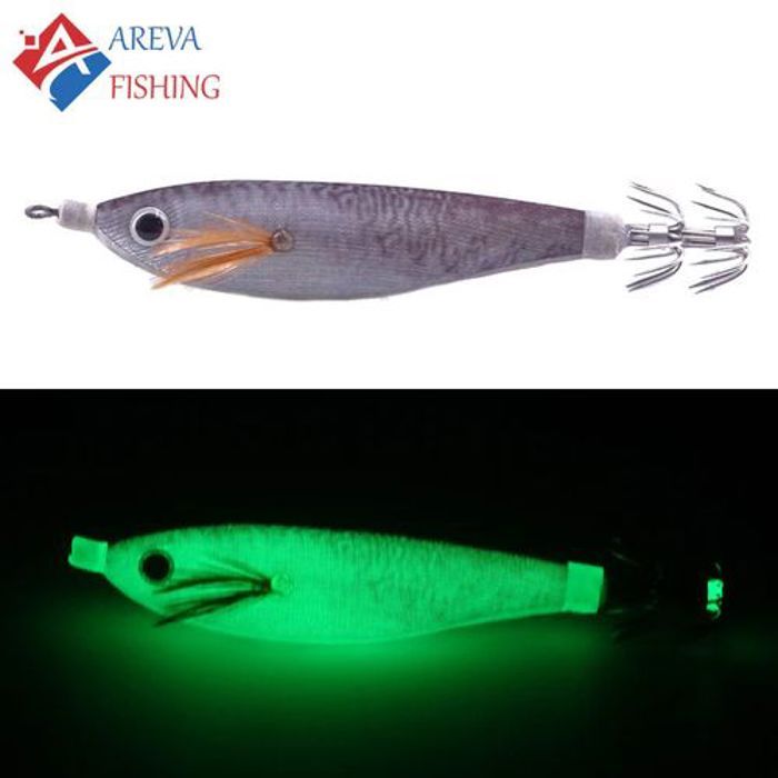 Leurre de pêche - AREVA - SQUID JIG - Turlutte potira 7cm - Couleur M - Flottante pour calamar