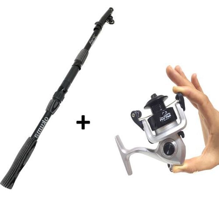 Profish pack canne akuma 2.10 moulinet MAXELL 200 gris