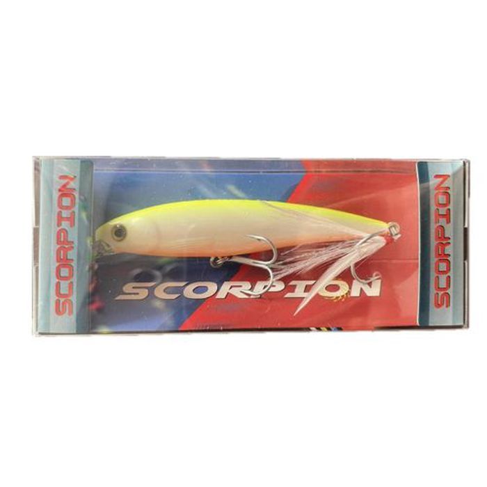 Leurre de pêche - Scorpion - Minnow - Sinking 8.5g - 8cm - Hameçon à plumes