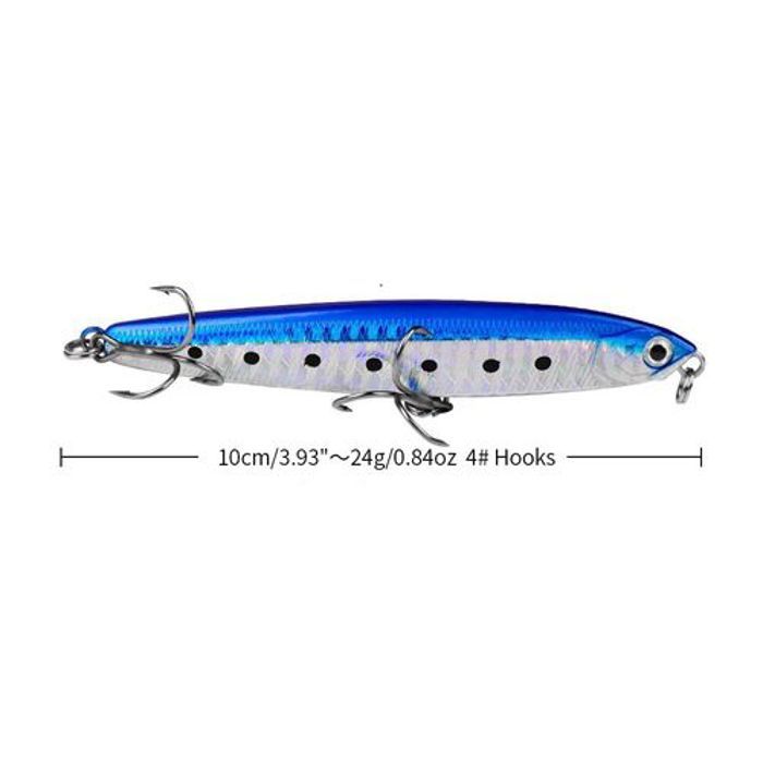Leurre de Pêche - Non spécifié - 10cm - 24g - Anti-corrosion - Simulation réaliste