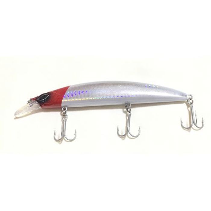 Leurre de pêche - DESTINO - 23g - Tête rouge - Profondeur de nage 0,80 m - Mécanisme de transfert de masse