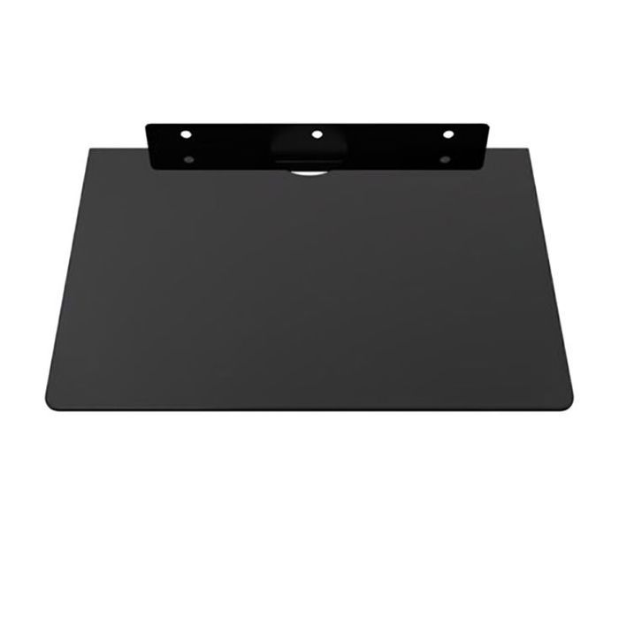Support mural LGX-Q08 en verre trempé,12kg - Noir