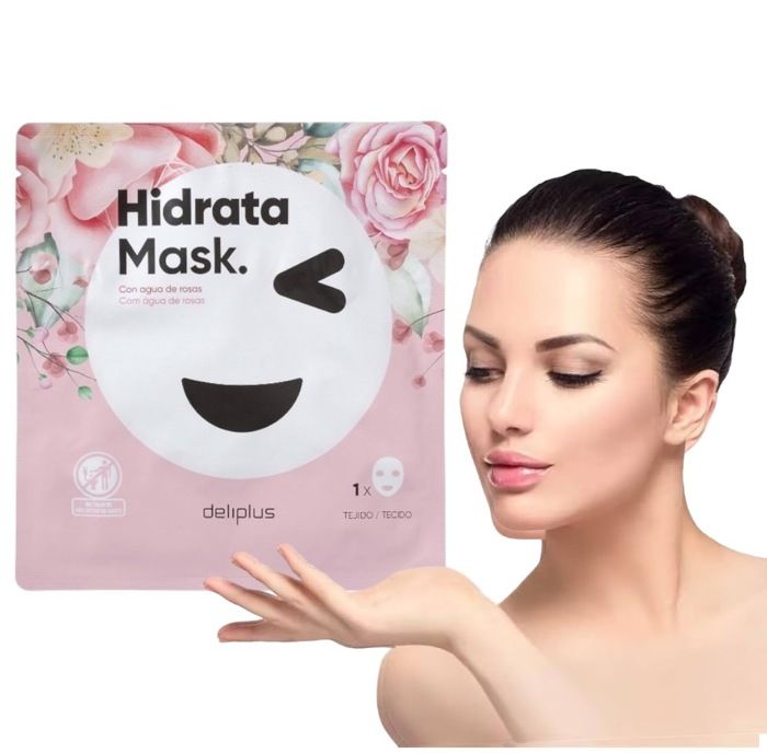 Deliplus - Masque Visage - Hidrata Mask - Eau de Rose - 10g - Sans Alcool