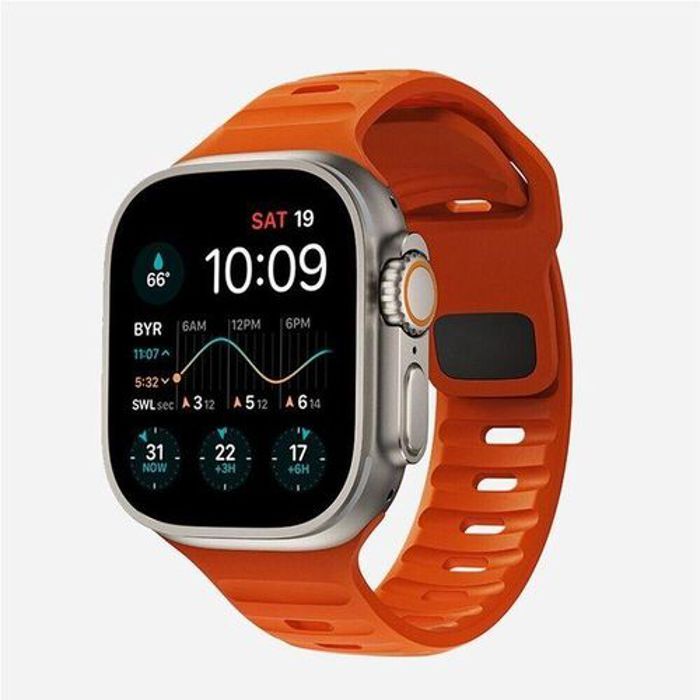 S8 Ultra Smart Watch Ultra 49MM Charge sans fil d'appel Bluetooth étanche pour Android et IOS   orange