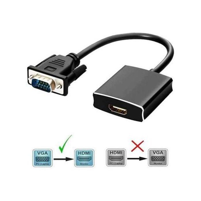Adaptateur VGA to HDMI Full HD   Convertisseur VGA vers HDMI