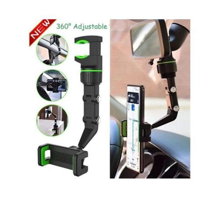 Support de téléphone de voiture multifonctionnel rotatif à 360 degrés Auto rétroviseur siège