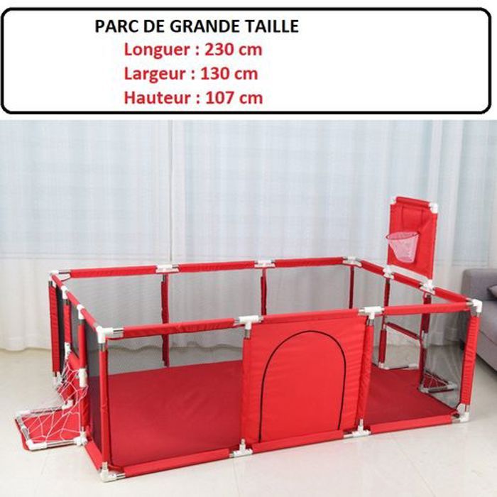 Huan Aire de jeux intérieure avec clôture de sécurité pour bébé, parc pour enfants de 0 à 6 ans