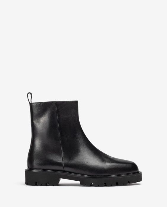 Bottines - UNISA - SuperLight - Cuir Noir - Pointe Arrondie - Semelle SuperLight